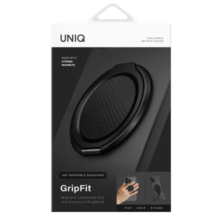 GripFit Classic 360 Manyetik Magsafe Kickstand Yüzük - Siyah 3
