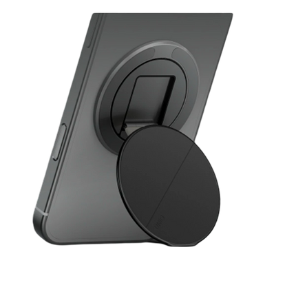 Grivix Classic 360 Manyetik Magsafe Kickstand Yüzük - Siyah 2