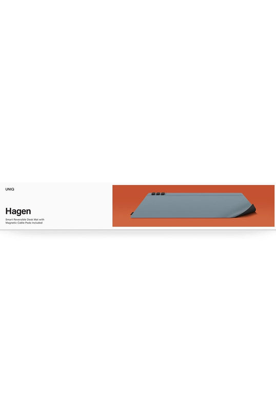 Hagen Reversible Kablo Organizerli Silikon Masaüstü Düzenleyici - Mavi 6