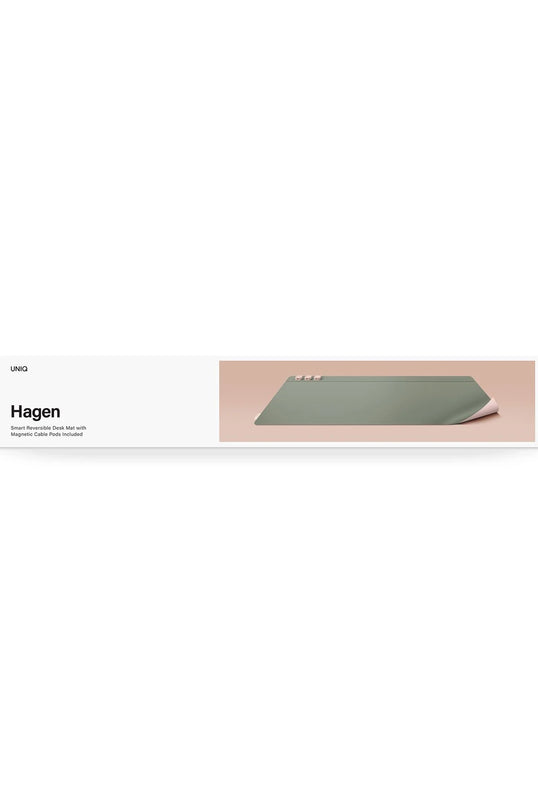 Hagen Reversible Kablo Organizerli Silikon Masaüstü Düzenleyici - Yeşil 6