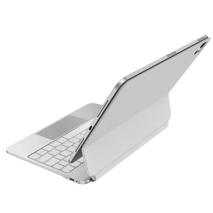 iPad Pro 11 (2022) Venno Pro Manyetik Klavyeli Tablet Kılıfı - Beyaz 2