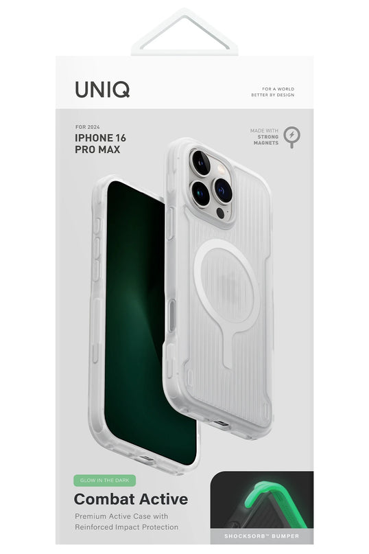 iPhone 16 Pro Max Combat Active Magsafe Kapak Kılıf - Şeffaf 6