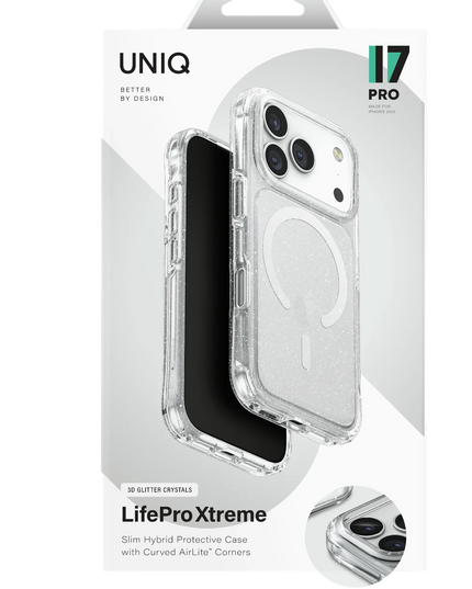 iPhone 18 Pro/17 Pro LifePro Xtreme Magsafe Kapak Kılıf - Simli 2 4