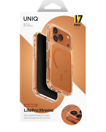 iPhone 18 Pro/17 Pro LifePro Xtreme Magsafe Kapak Kılıf - Turuncu 4