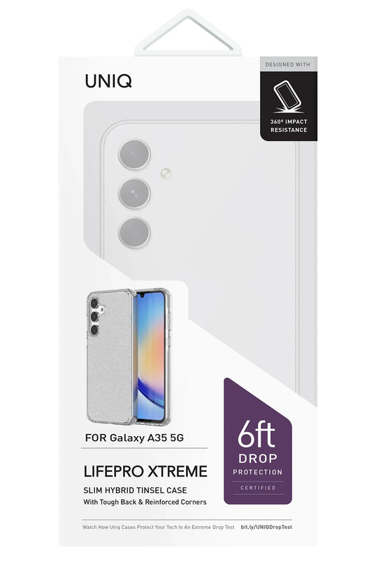 Samsung Galaxy A55 5G LifePro Xtreme Kapak Kılıf - Simli 2