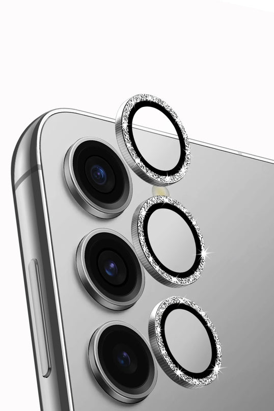 Samsung Galaxy S24 Optix Simli Alüminyum Kamera Lens Koruyucu