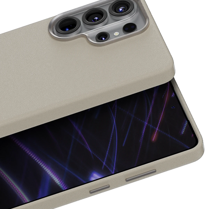 Samsung Galaxy S26 Ultra Lyden Magsafe Deri Kapak Kılıf - Gri 2