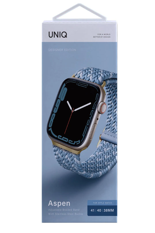 Watch 41mm Aspen Designer Örgülü Kordon - Mavi 3