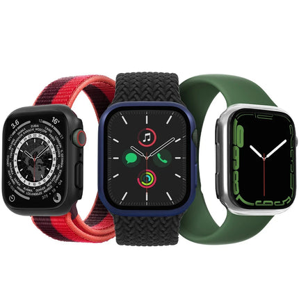 Watch 41mm Legion Camlı Silikon Kasa Koruyucu - Beyaz 4