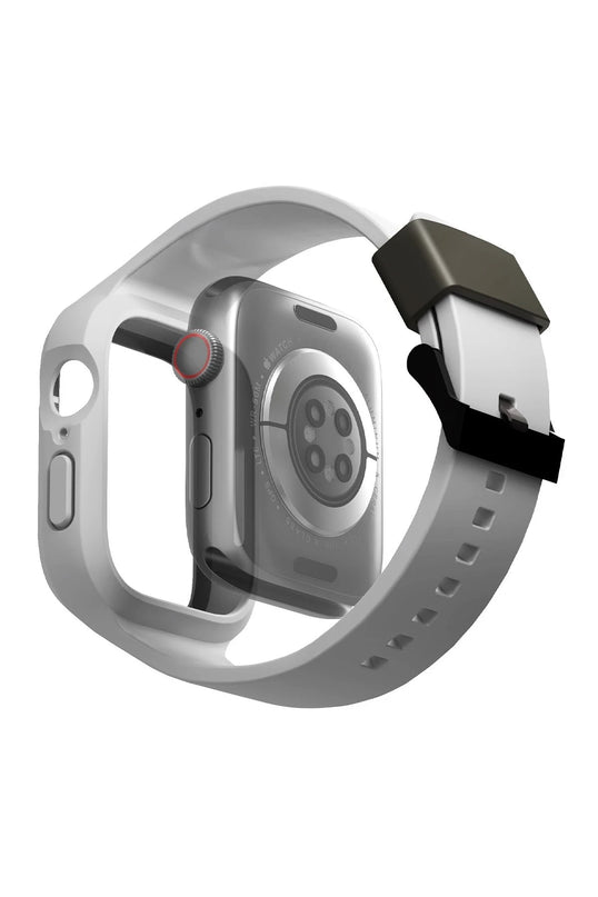 Watch 45mm Monos 2 in 1 Silikon Kordon - Gri