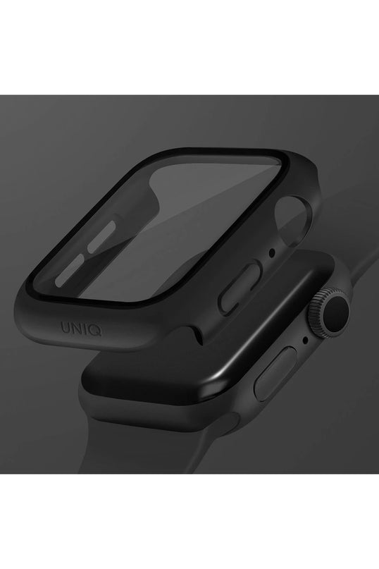 Watch 45mm Nautic Camlı Kasa Ekran Koruyucu - Siyah 2