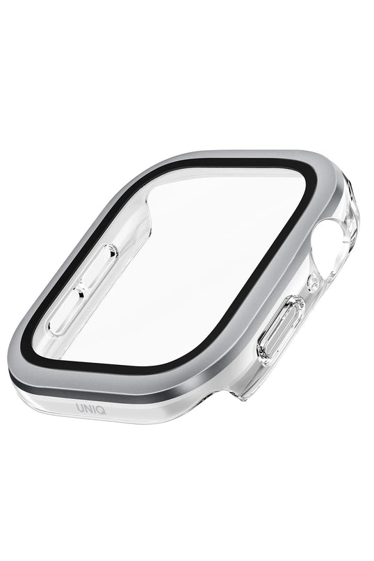 Watch 46mm Voute Camlı Kasa Ekran Koruyucu - Gümüş 3