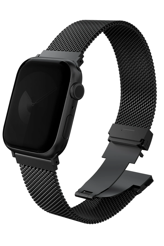 Watch Ultra 49mm Dante Pro Çelik Örgü Kordon - Siyah