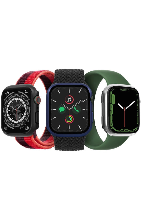 Watch 45mm Legion Camlı Silikon Kasa Koruyucu - Siyah 4