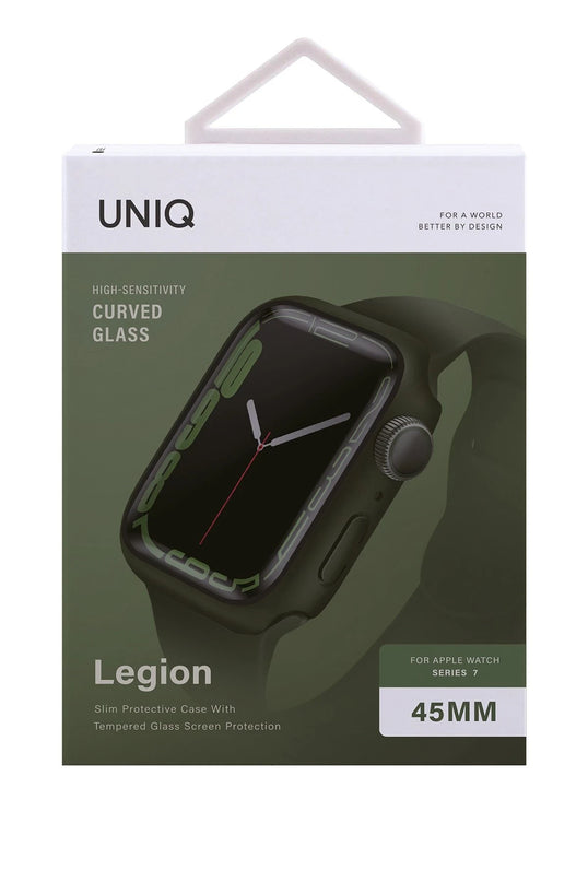 Watch 45mm Legion Camlı Silikon Kasa Koruyucu - Yeşil 6