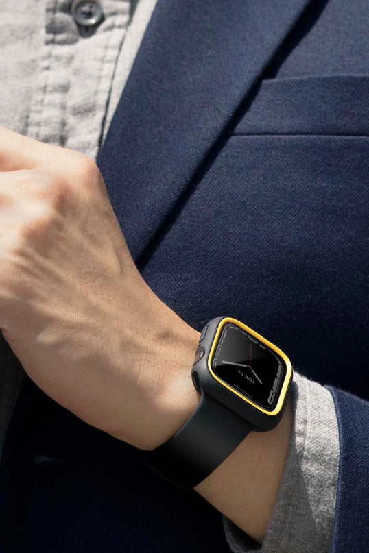 Watch 45mm Moduo Camlı Kasa Ekran Koruyucu - Siyah 6