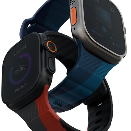 Watch Ultra 49mm Stride Rubber FKM Designer Edition Silikon Kordon - Lacivert-Mavi 2