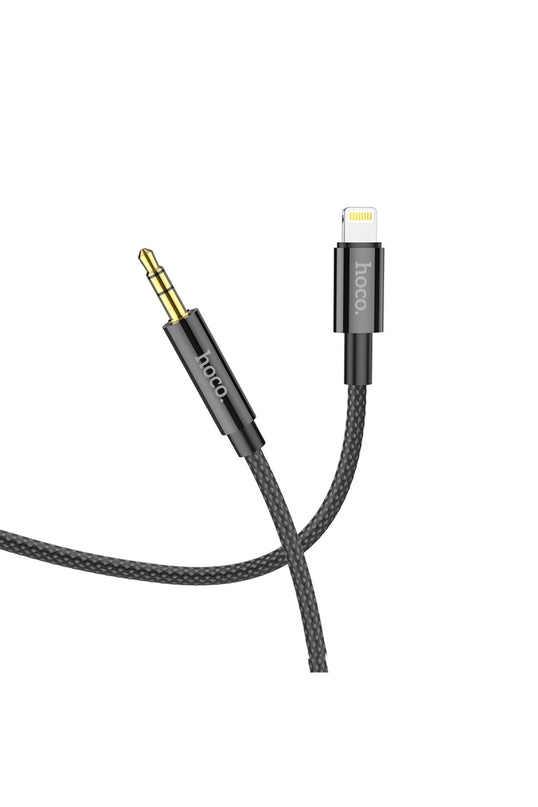 UPA19 1M Hasırlı Lightning to Aux Kablo