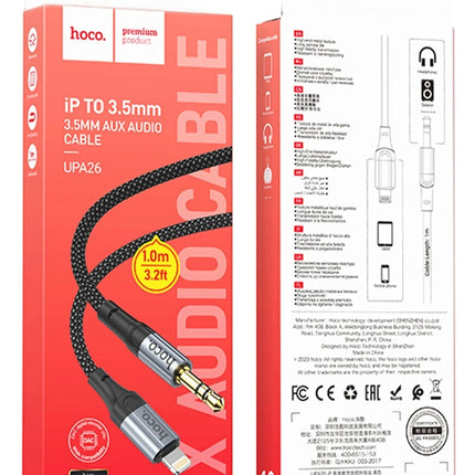 UPA26 1M Hasırlı Lightning to Aux Kablo 5