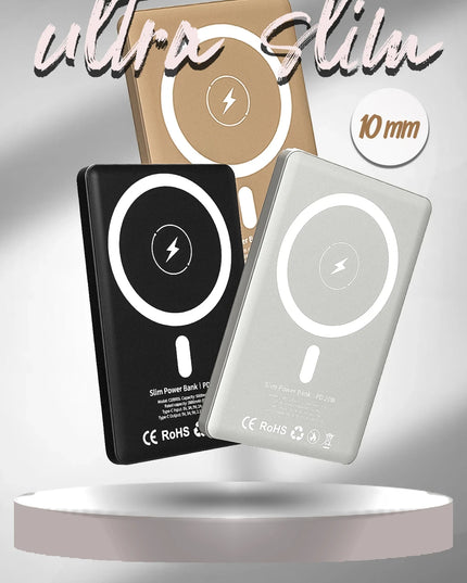 CDB005 5.000 mAh 20W Type-C 15W Kablosuz Şarj Magsafe UltraSlim PD Powerbank - Siyah 4