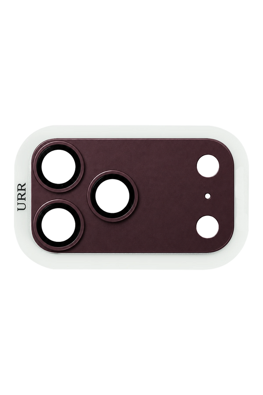 iPhone 18 Pro Fans Series Full Alloy Kamera Lens Koruyucu - Bordo 2