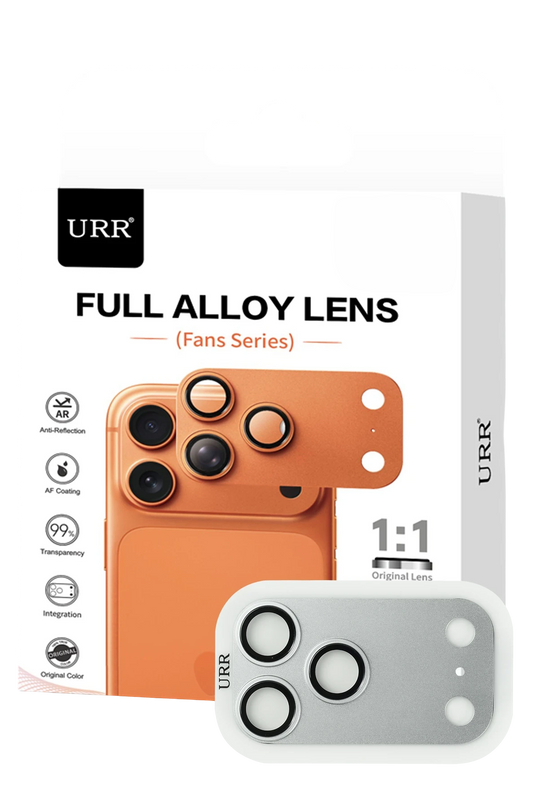 iPhone 18 Pro Fans Series Full Alloy Kamera Lens Koruyucu - Gümüş