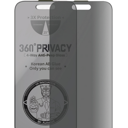 iPhone 18 Pro Max 4 Way Anti Spy 360 Privacy Cam Ekran Koruyucu 2