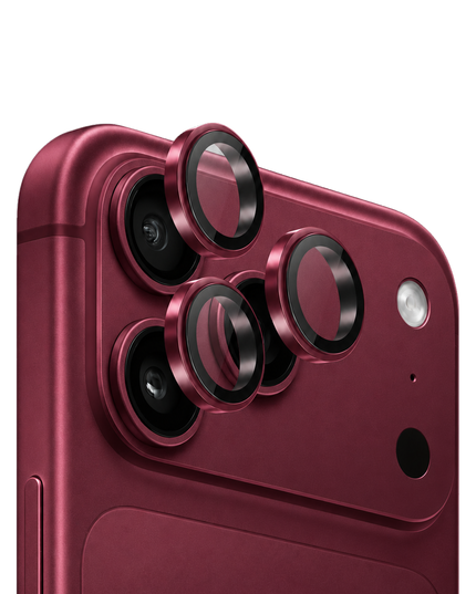 iPhone 18 Pro Max Titanium Alloy AR Kamera Lens Koruyucu - Bordo 2
