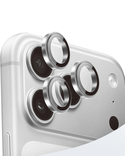 iPhone 18 Pro Max Titanium Alloy AR Kamera Lens Koruyucu - Gümüş 3