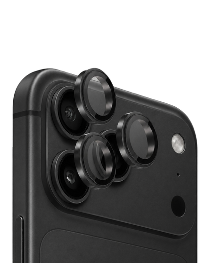 iPhone 18 Pro Max Titanium Alloy AR Kamera Lens Koruyucu - Siyah 2