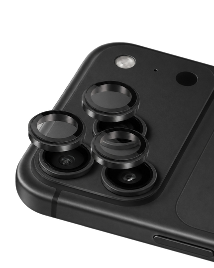 iPhone 18 Pro Max Titanium Alloy AR Kamera Lens Koruyucu - Siyah 3