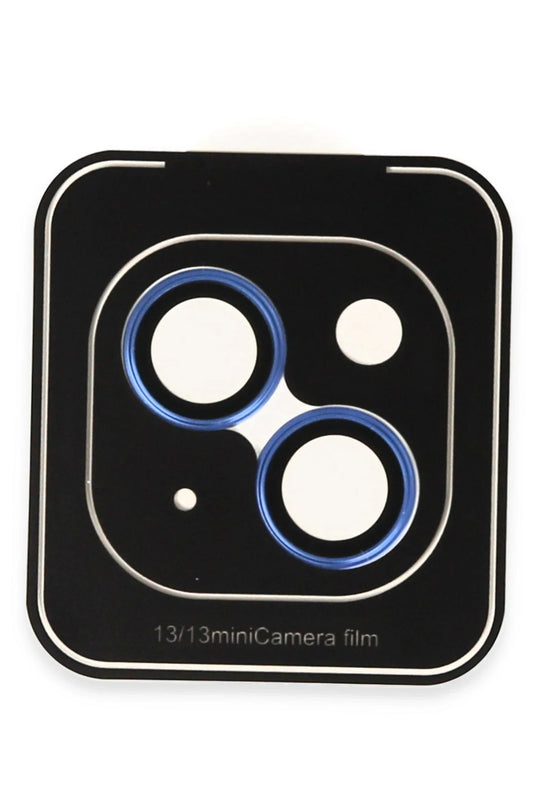 iPhone 13 Titanium Alloy AR Kamera Lens Koruyucu - Mavi