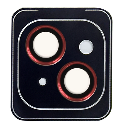 iPhone 14 Fan Series AR Kamera Lens Koruyucu - Kırmızı