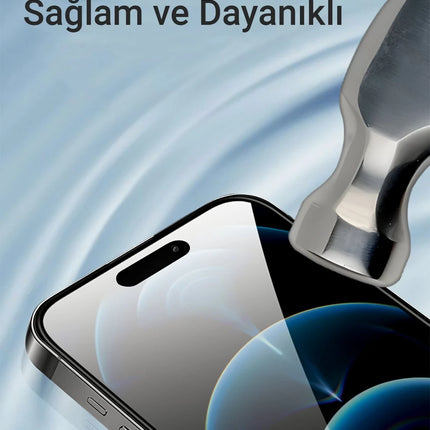 iPhone 14 Pro 2.5D Antistatik Silkscreen Cam Ekran Koruyucu 2