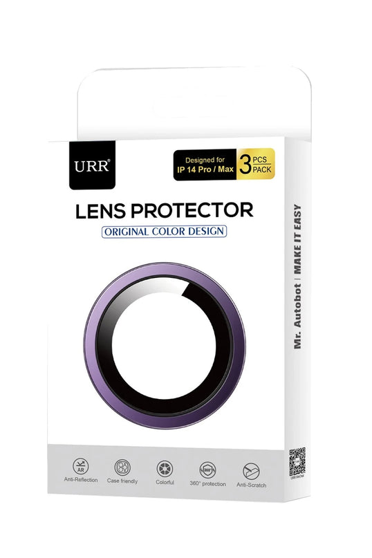iPhone 14 Pro Max 3D PVD Dioxide Kamera Lens Koruyucu - Gümüş 3