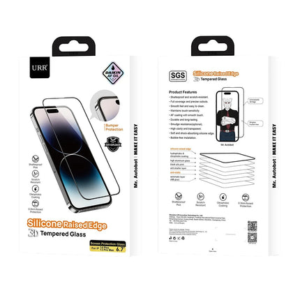 iPhone 14 Pro Max 3D Silikon Edge HD Cam Ekran Koruyucu 3