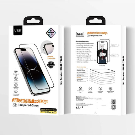iPhone 14 Pro Max 3D Silikon Edge HD Cam Ekran Koruyucu 2