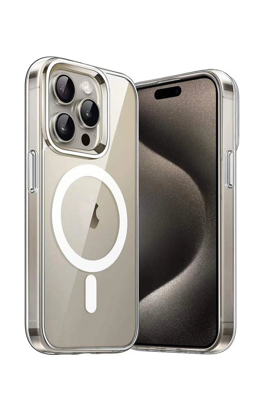 iPhone 14 Pro Max Crystal Clear Magsafe 3in1 Ekran Koruyucu ve Kamera Lens Set Kılıf 2