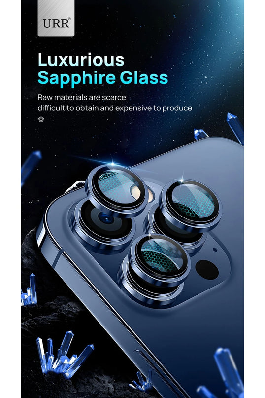 iPhone 14 Pro Max Sapphire PVDSS Kamera Lens Koruyucu - Derin Mor 3