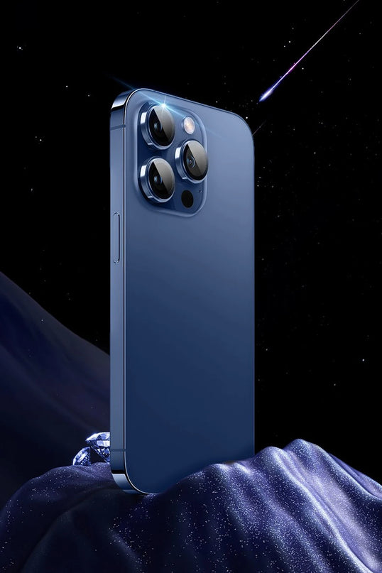 iPhone 14 Pro Max Sapphire PVDSS Kamera Lens Koruyucu - Gold 4