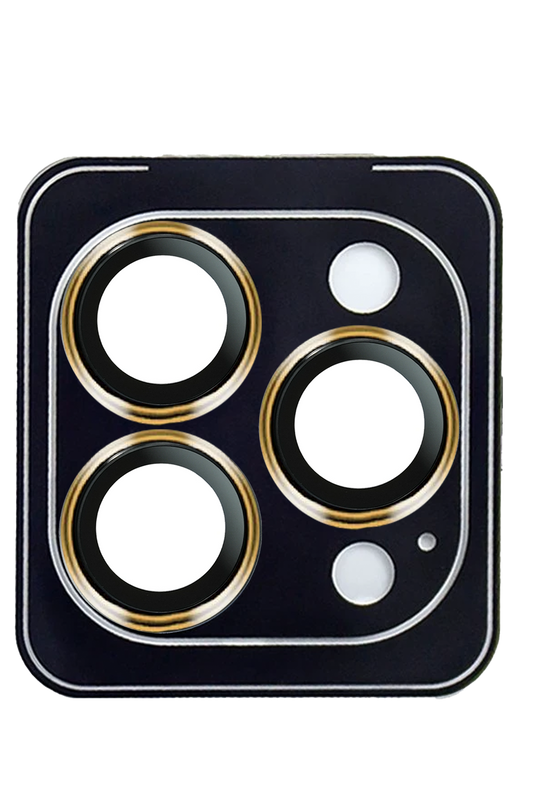 iPhone 14 Pro Max Titanium Alloy AR Kamera Lens Koruyucu - Gold