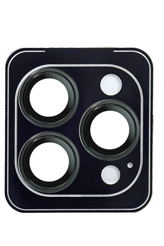iPhone 14 Pro Max Titanium Alloy AR Kamera Lens Koruyucu - Siyah