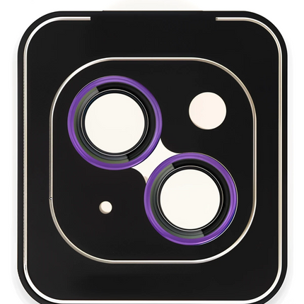 iPhone 14 Titanium Alloy AR Kamera Lens Koruyucu - Mor
