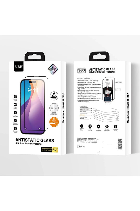 iPhone 15 Pro 2.5D Antistatik Silkscreen Cam Ekran Koruyucu 5