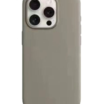 iPhone 15 Pro Liquid Silikon Kapak Kılıf - Titan Gri