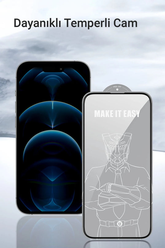 iPhone 15 Pro Max 3D Curved Edge HD Cam Ekran Koruyucu 8