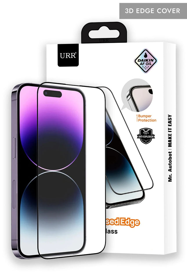 iPhone 15 Pro Max 3D Silikon Edge HD Cam Ekran Koruyucu