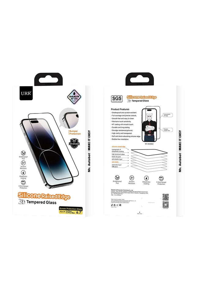 iPhone 15 Pro Max 3D Silikon Edge HD Cam Ekran Koruyucu 3