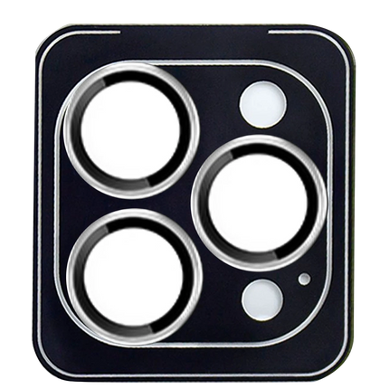 iPhone 15 Pro Max Fan Series AR Kamera Lens Koruyucu - Gümüş