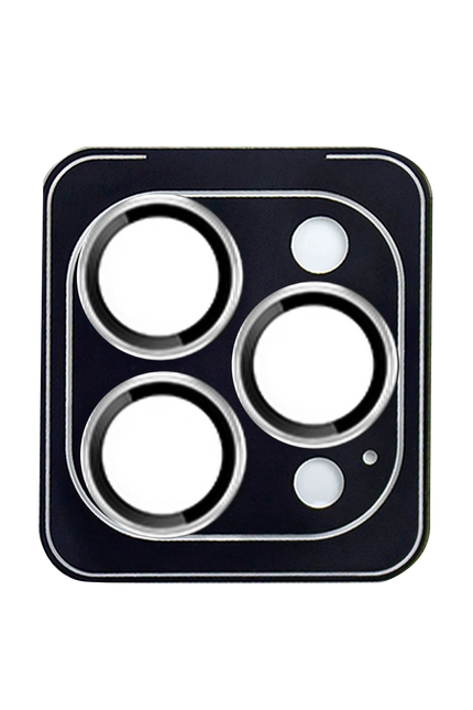 iPhone 15 Pro Max Fan Series AR Kamera Lens Koruyucu - Gümüş